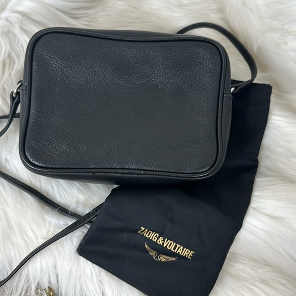 Zadig & Voltaire Black Wing Camera Bag Crossbody Purse NWT - Picture 8 of 14